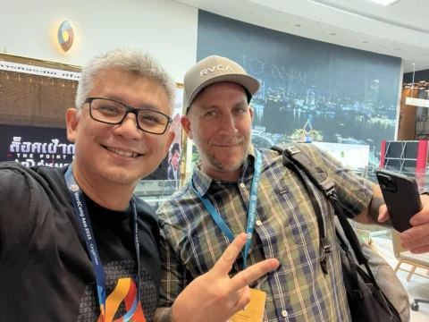 Julian Song with Jeffrey (Lytbox) @ WordCamp Asia